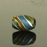 Ancient Roman mosaic glass ribbon bead